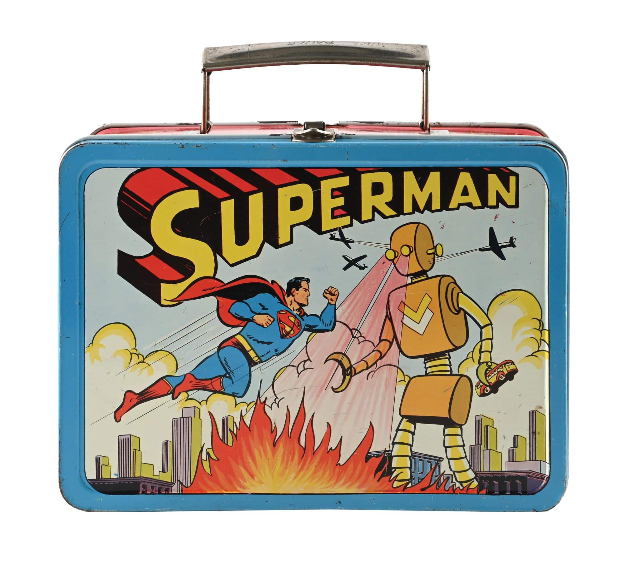 1954 Adco-Liberty Superman lithographed metal lunchbox
