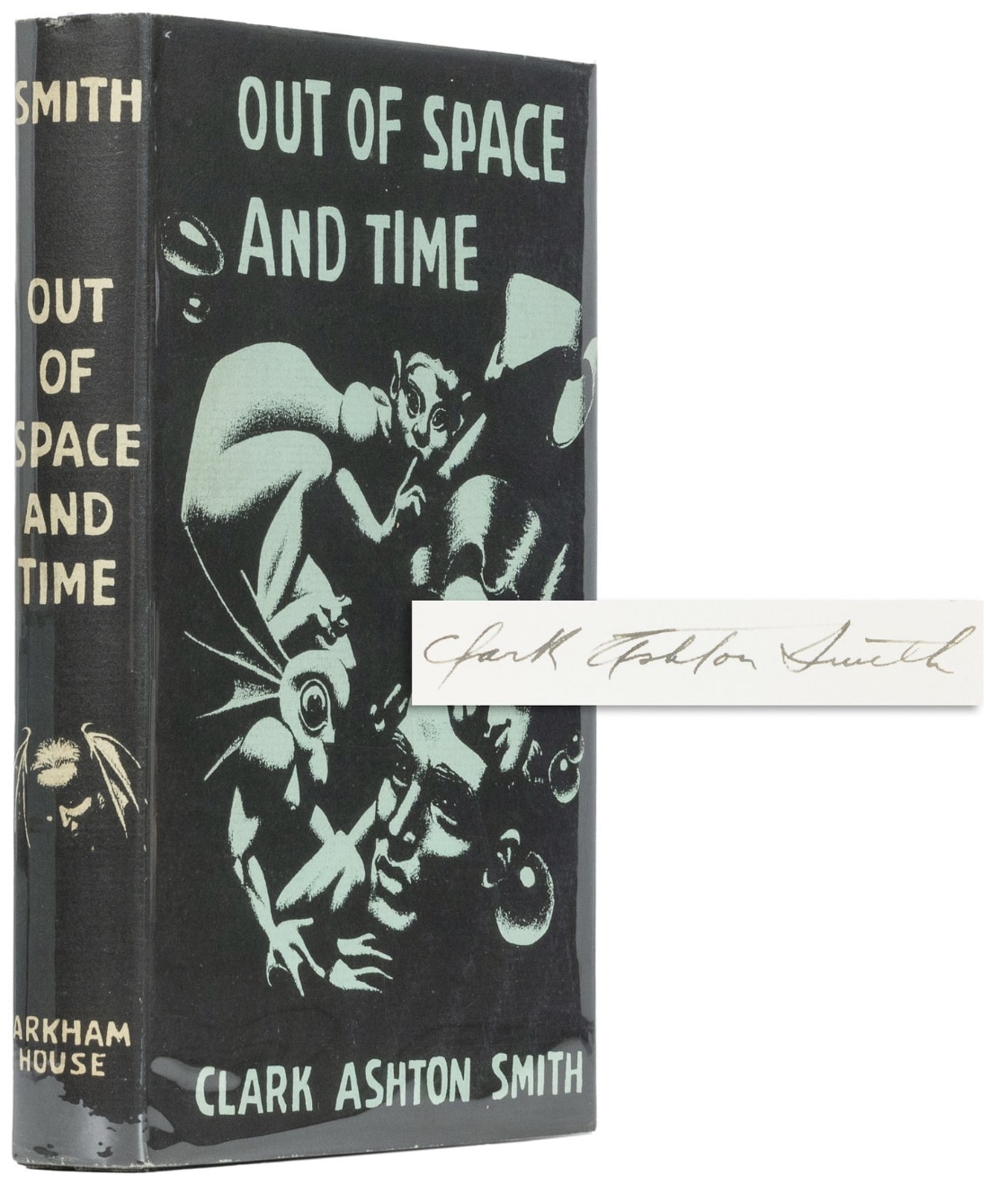 Lot 339: Signed first edition of Clark Ashton Smith's Out of Space and Time (1942)