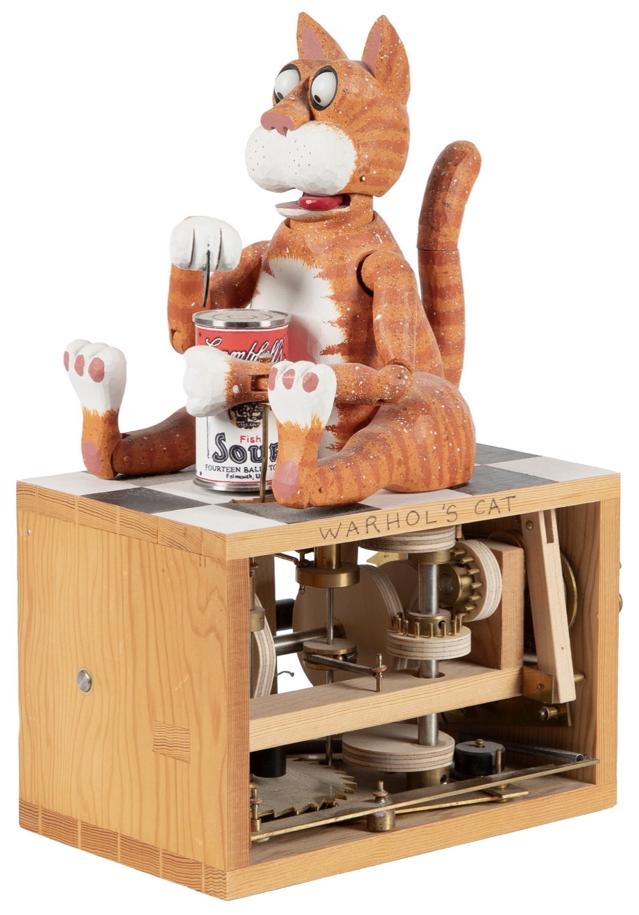 Lot 467: Warhol's Cat Automaton, Fourteen Balls Toy Co., 2015