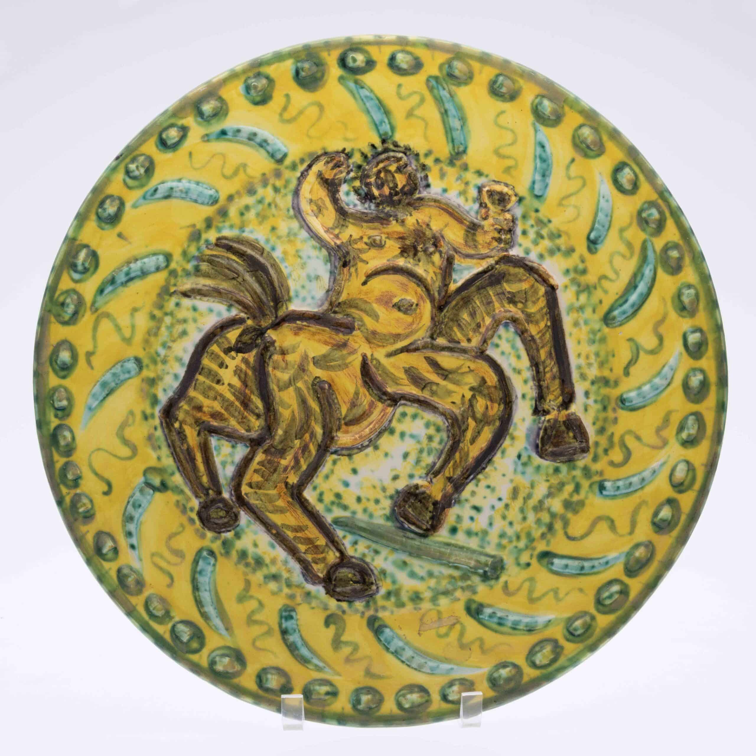 Pablo Picasso, Centaure, Madoura ceramic plate, 1956