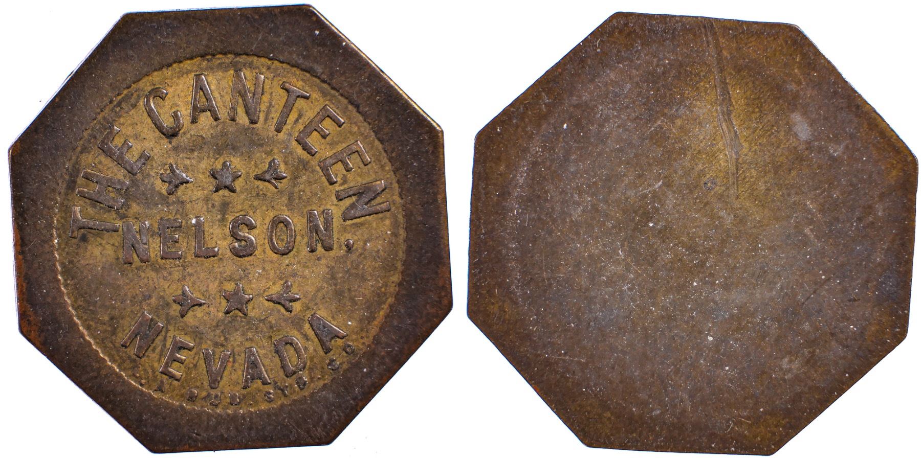 Lot 254: The Canteen token, Nelson, Nevada